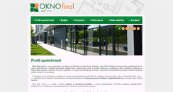 Desktop Screenshot of oknofinal.sk